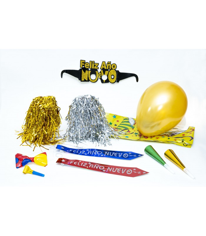 Bolsa de cotillón Peluca y Corbata luces led - www.bolsasdecotillon.com