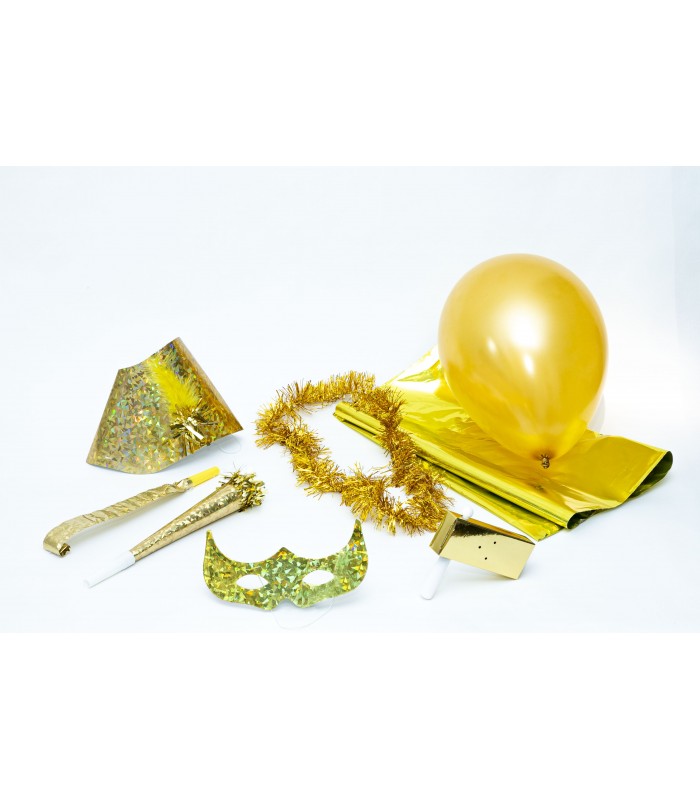 Bolsa de cotillón Holográfico Oro - www.bolsasdecotillon.com