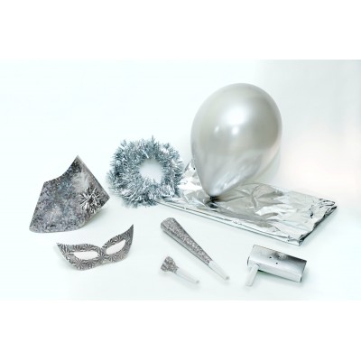 Bolsa de cotillón Holográfico Plata - www.bolsasdecotillon.com