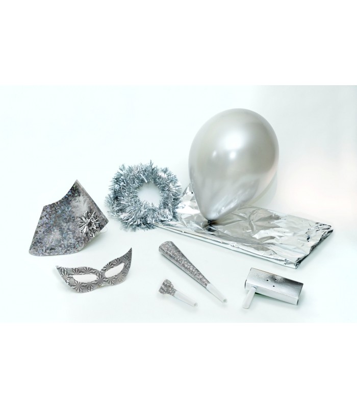 Bolsa de cotillón Holográfico Plata - www.bolsasdecotillon.com