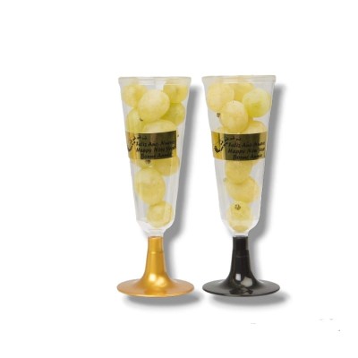 Copa Cava con 12 uvas tradicionales - www.bolsasdecotillon.com
