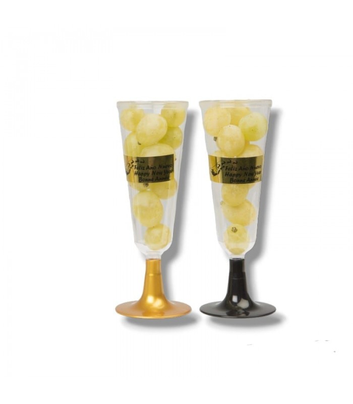Copa Cava con 12 uvas tradicionales - www.bolsasdecotillon.com