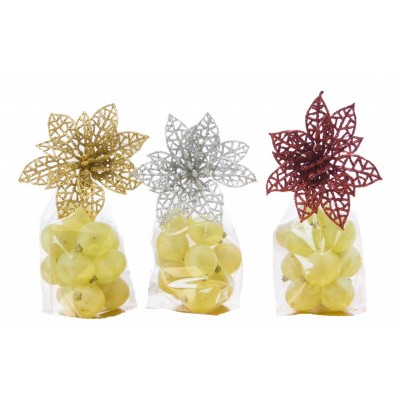 Pack 12 uvas Flor de la Suerte - www.bolsasdecotillon.com