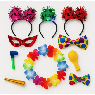 TIARA Y COLLAR FLORES LUCES...